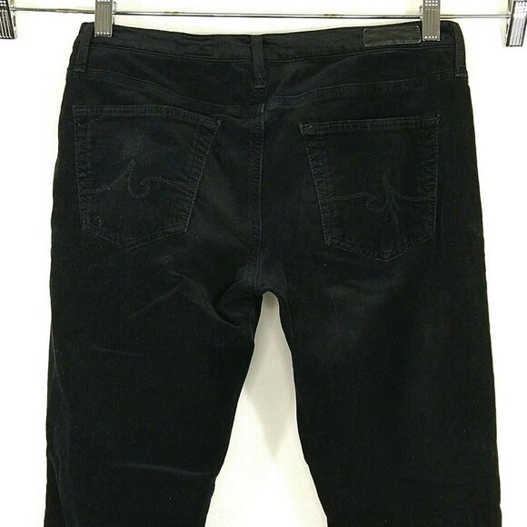 Adriano Goldschmied AG Stevie Slim Ankle Jodhpur Corduroy Pants Size 28 Black - Picture 5 of 11